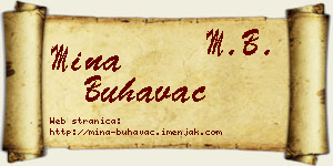 Mina Buhavac vizit kartica